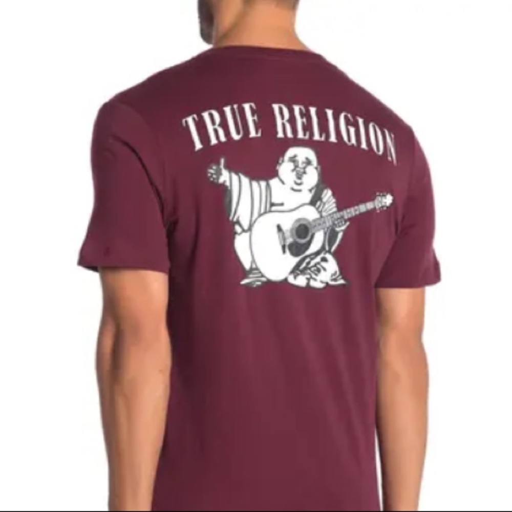 NWT True Religion Buddha logo cotton crew neck tee